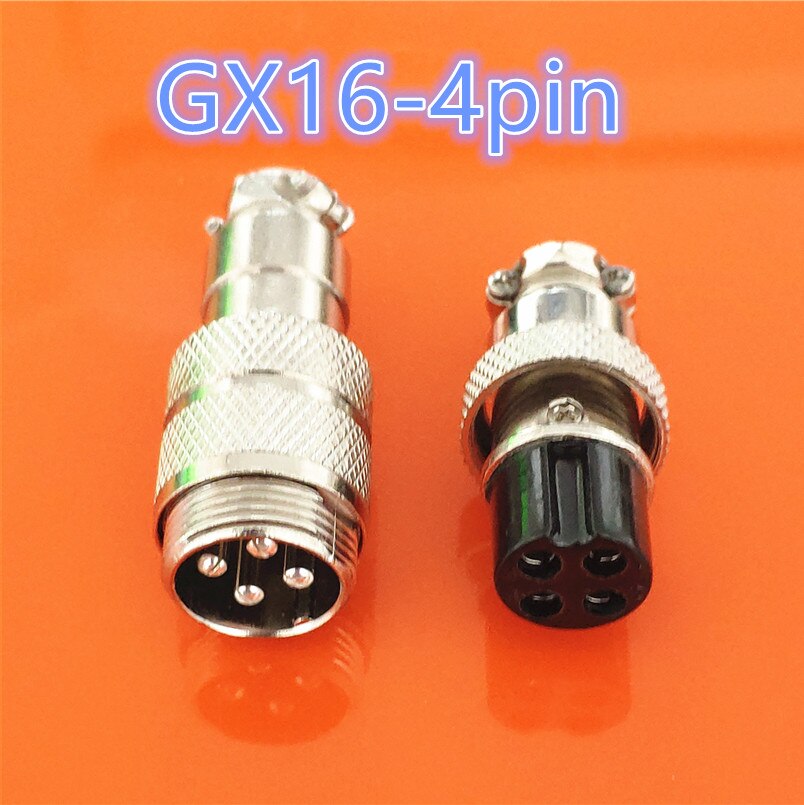 1set GX16 Butting Docking Male & Female 16mm Circular Aviation Socket Plug 2/3/4/5/6/7/8/9/10 Pin Wire Panel Connectors: GX16 4pin