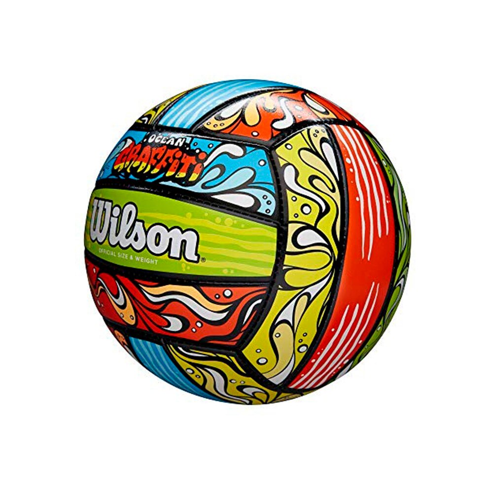 Wilson Oceaan Graffiti-Seizoensgebonden Officiële Beachvolleybal, Volleybal, Bal, Prestaties, Soft Touch Kanon