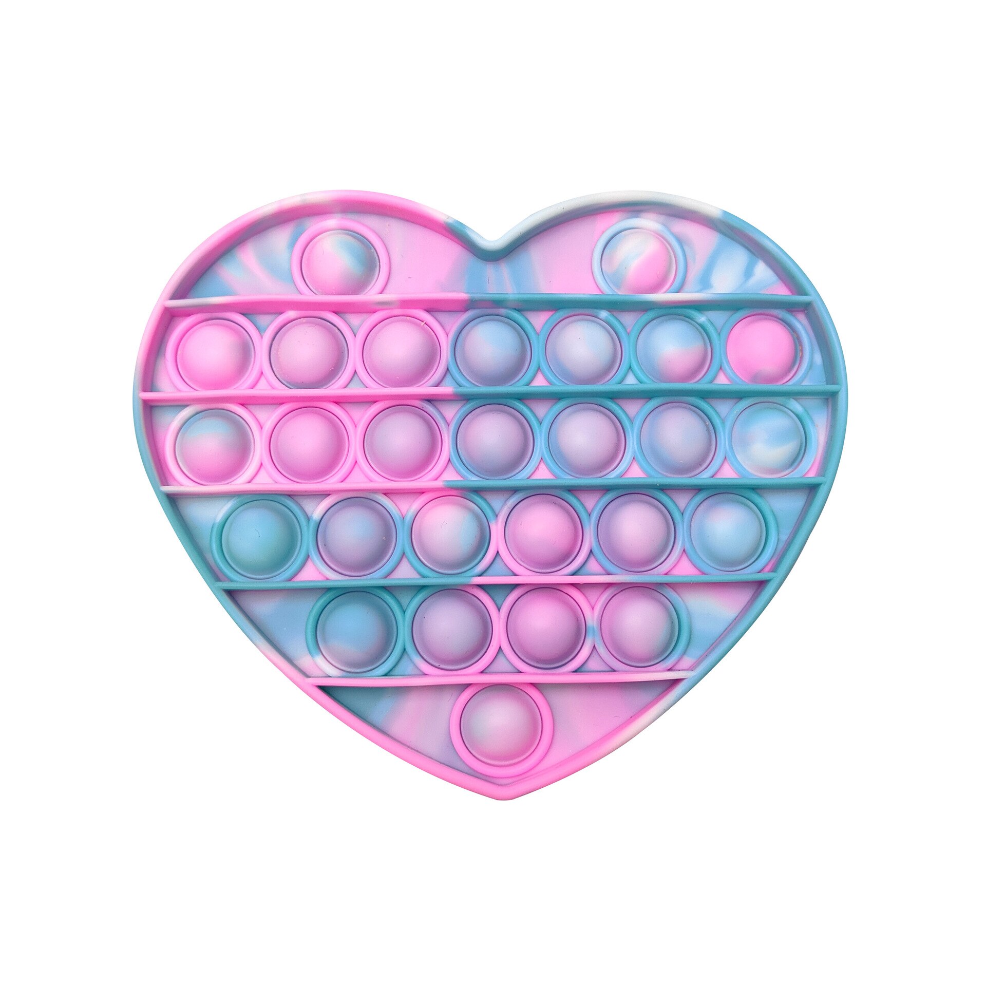 Rainbow Push Bubble Pops Fidget Sensory Toy for Autisim Special Needs Anti-stress Game Stress Relief Squishy Pops It Fidget Toys: Heare-B