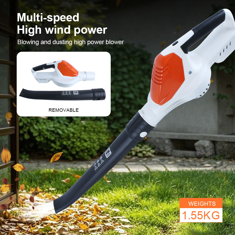 Lithium-ion stofblazer Afstoffen Krachtige blazer Multifunctionele industriële blazer met hoge wind (zonder batterijen)