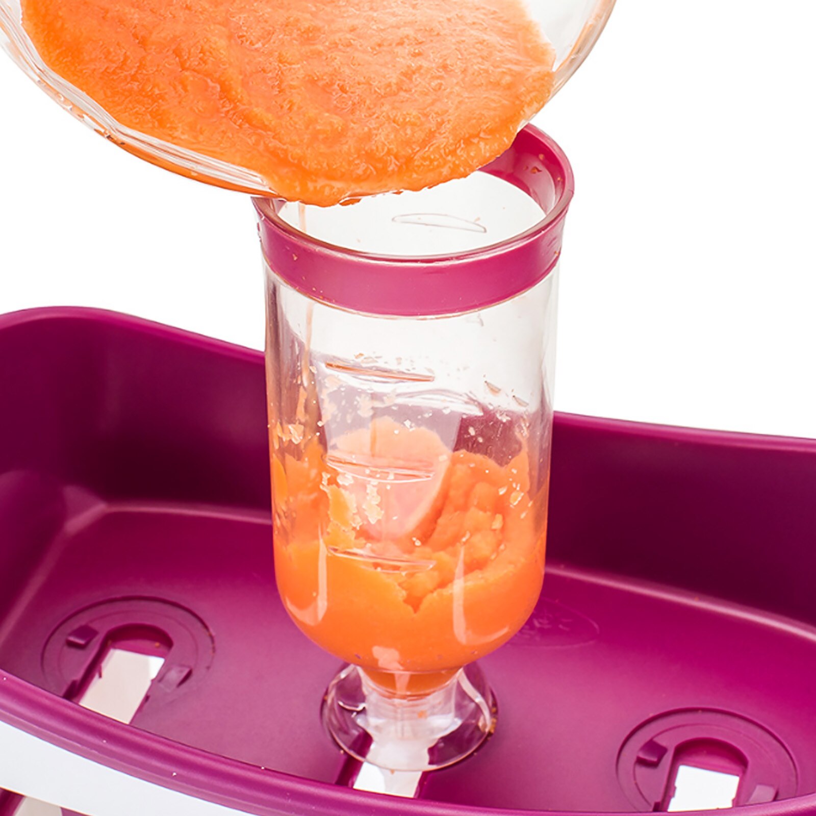Station de pressage de jus de fruits frais maison, fabricant d'aliments pour bébés avec sacs de rangement