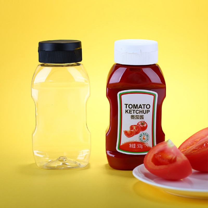 1PC 25ML Mini Tomato Ketchup Bottle Portable Small Sauce Container Salad Dressing Container Pantry Containers for Bento Box