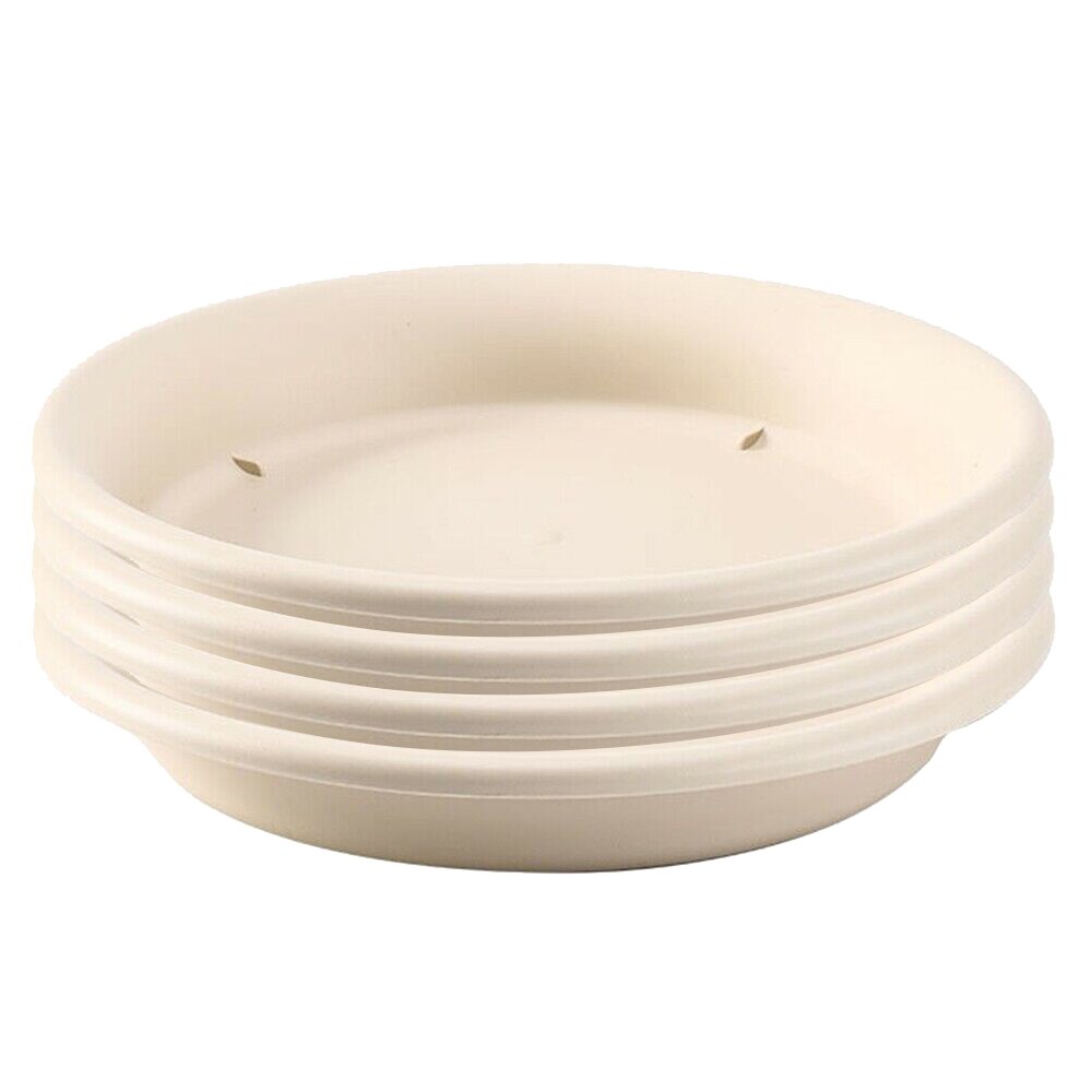 4 Stks/set Ronde Plant Trays Effen Kleur Plastic Planter Bloem Container Schotel Base Water Lekbak Tuin Thuis Decor