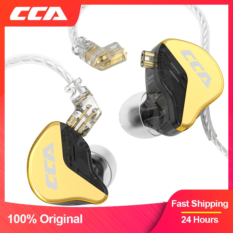 CCA CRA+ Wiszące douszne przewodowe słuchawki HiFi Monitor Słuchawki z redukcją szumów Sportowe słuchawki douszne dla graczy KZ ZEX Pro NRA CA4