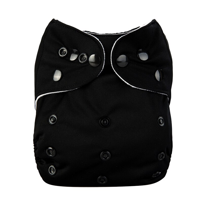 Pañales de bebé lavables reutilizables, pañal para bebés de tela impermeable para recién nacidos, pañal de bebé con bolsillo, cubierta de pañal sólida para recién nacidos: 12
