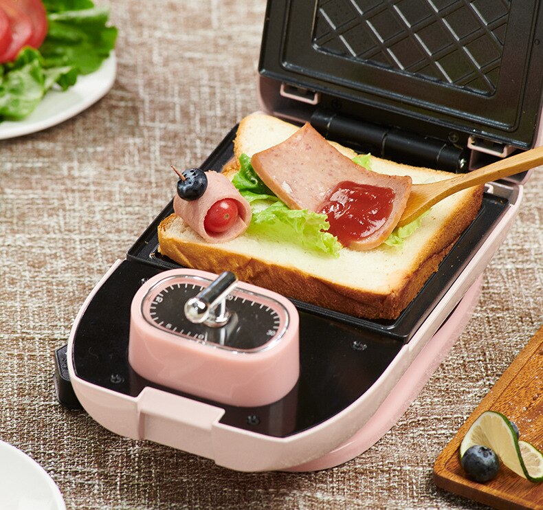 Electric Waffles Maker Iron Sandwich Maker Machine Bubble Egg Cake Oven Breakfast Waffle Machine 220V