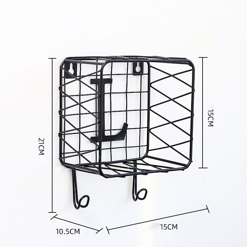 1pc lettre fer forgé magnétique porte-clés mural multi-fonctionnel maison organisateur bureau décoration de la maison: L