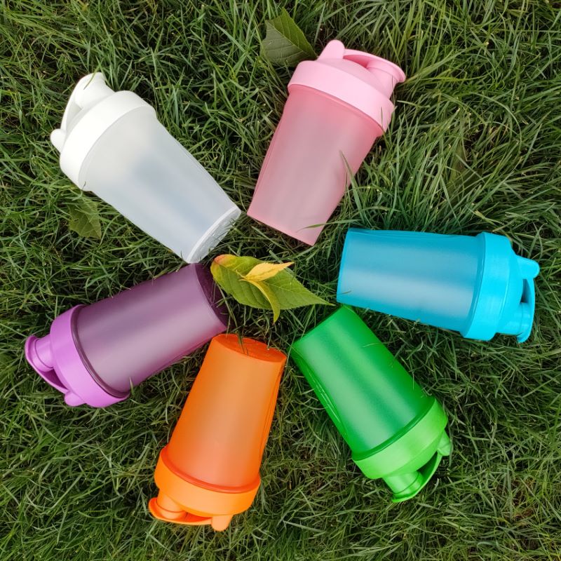 400ml- skala shaker sport vandkedel flaske med omrørende kugle rejse bærbar drinkware kop