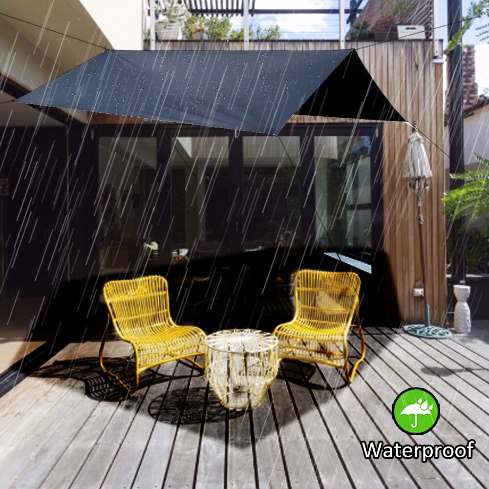 3x3m Sun Shelter Awning Tent Tarp Outdoor Camping Rain Fly Anti UV Beach Tent Shade Camping Sunshade Canopy