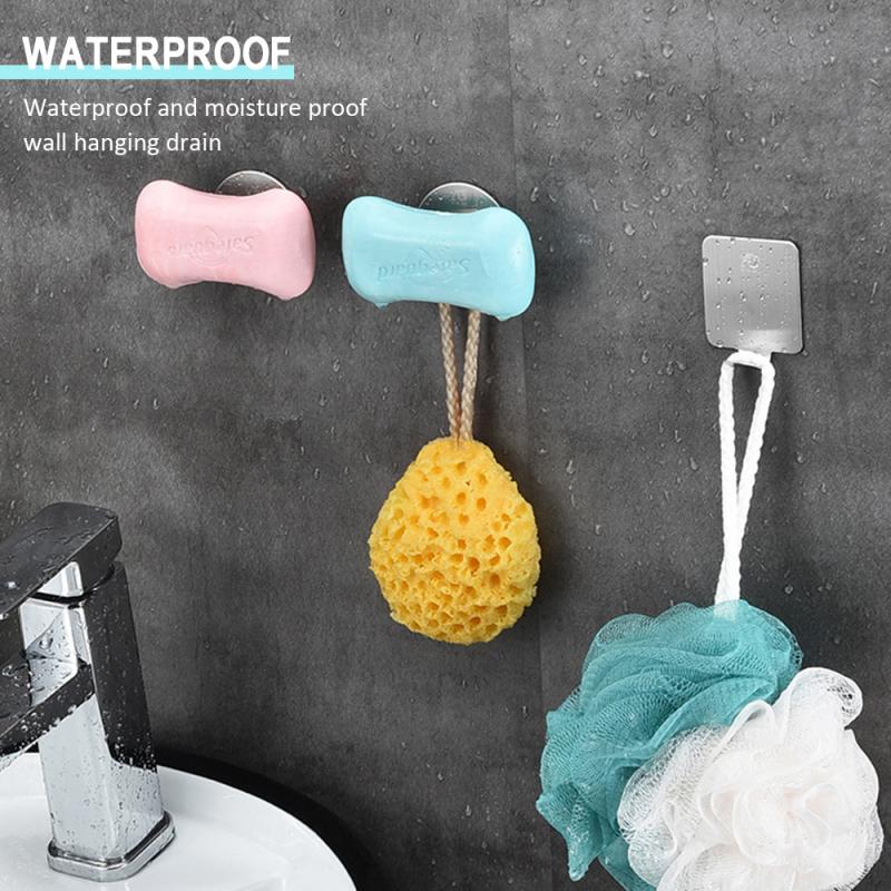 Portasapone bagno scarico appeso a parete scatola portasapone ventosa portasapone magnetico appendiabiti portasapone magnetico creativo