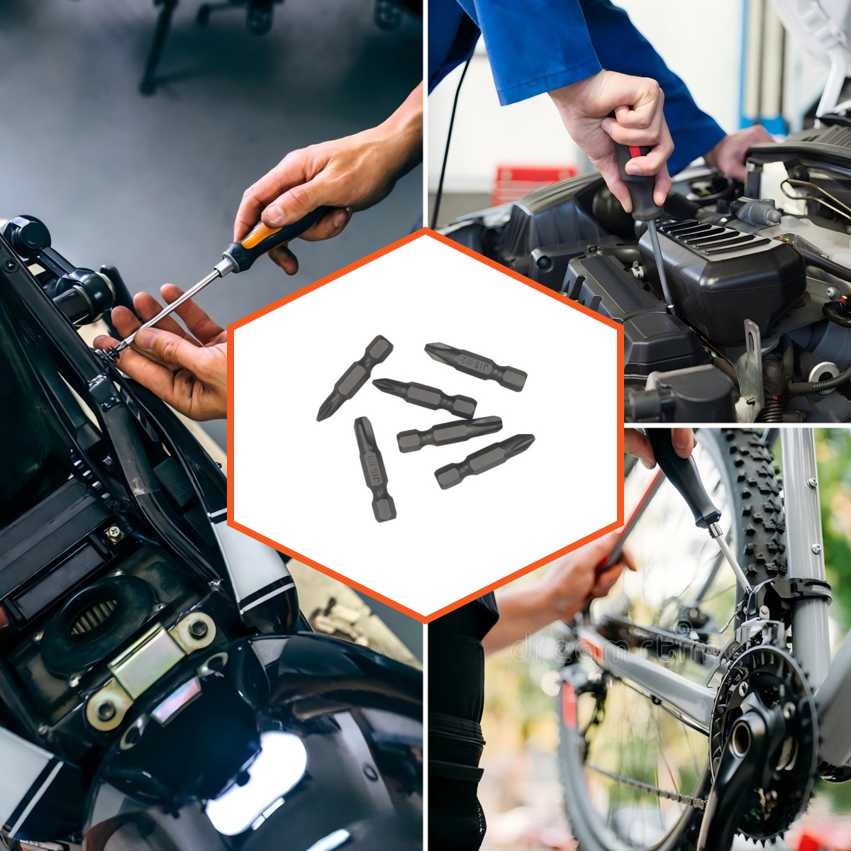 6Pcs 35mm JIS Screwdriver Bit Set with Magnetic Tip, 1/4 Hex Shank, S2 Alloy Steel & 6-Slot Storage Strip – Perfect for Japanese