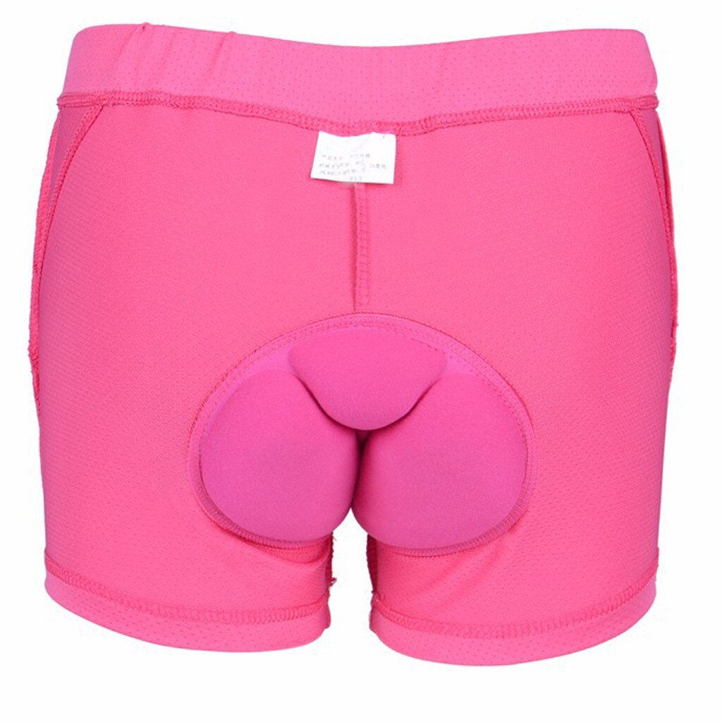 Unisex uv beskyttelse cykel shorts ensfarvet komfortabel svamp gel 3d polstret shorts åndbar cykel cykel shorts  #lr2