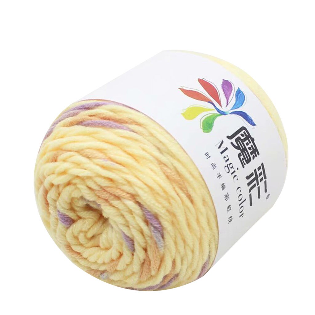 5 Strands Of Rainbow Plush Mink Cashmere Yarn Fine Hand-Knitting Thread For Woman Cardigan Scarf Suitable пряжа #3: F