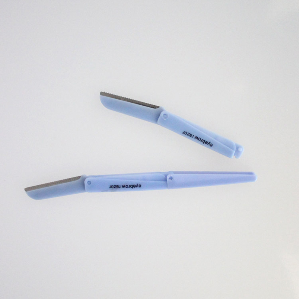 Set of Manual Portable Folding Facial Hair Shaver Trimmer Razor for Girl