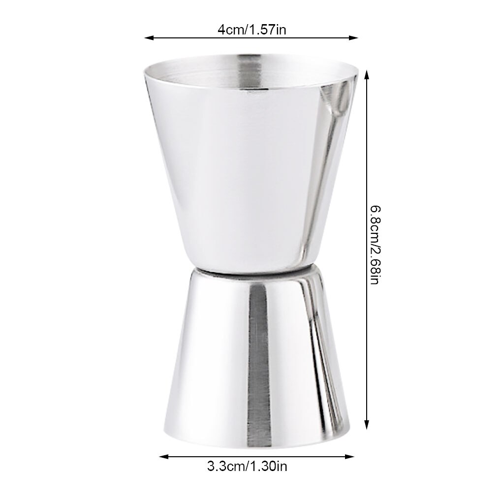 Bar Bartender Double Jigger for Cocktails 15/30ml Bar Measuring Cup Mixed Drinks Measurer