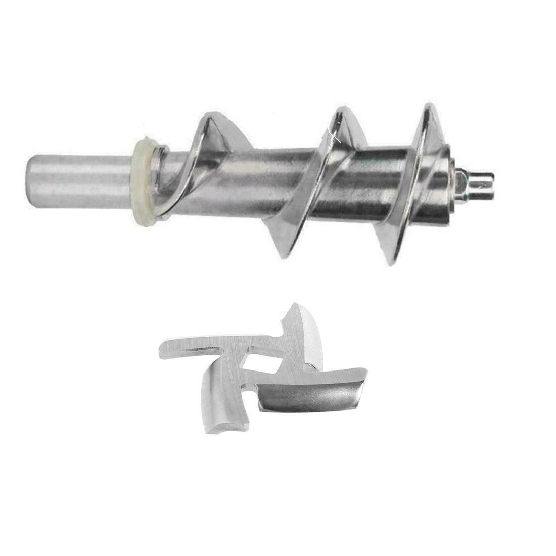 2pcs/set Auger Meat Grinder Screw Blade Accessories Replace Food-grade Stainless Steel Part Food-grade Stainless Steel