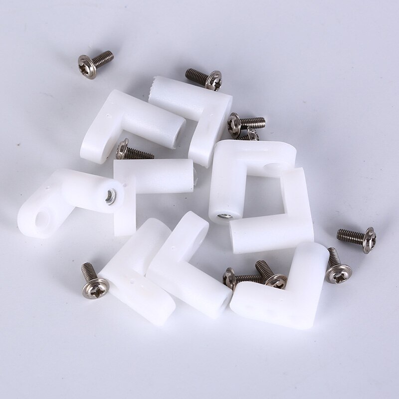 10pcs Fixed Plastic Pcb Mounting Feet 20mm L Type Feet With Screws