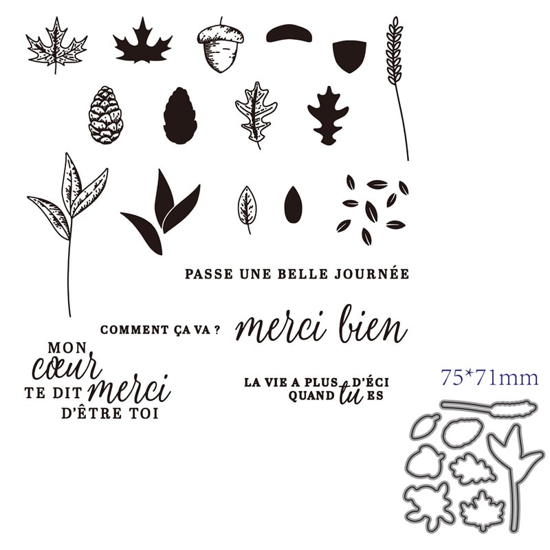 Franse woord 3d kerst metalen snijmallen en scrapbooking voor papier maken verjaardag reliëfkaart ambachtelijke stempelset