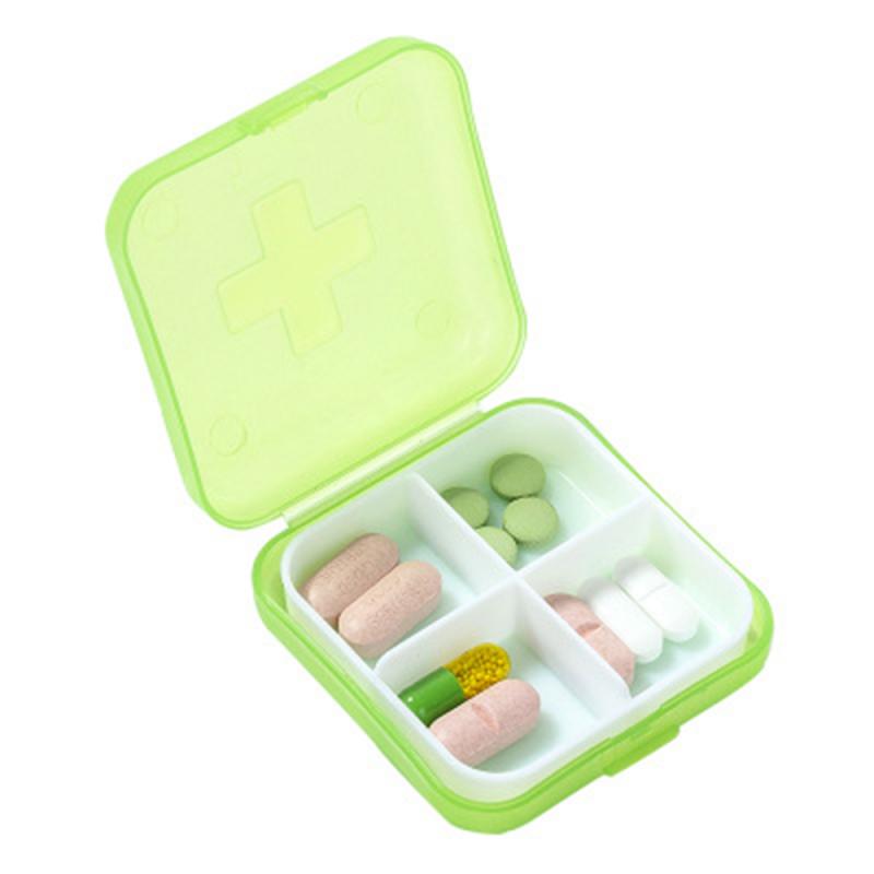 4 Slot Pill Box Medicine Tablet Dispenser Storage Case Portable Travel Empty Medicine Organiser Containers TSLM2: 03
