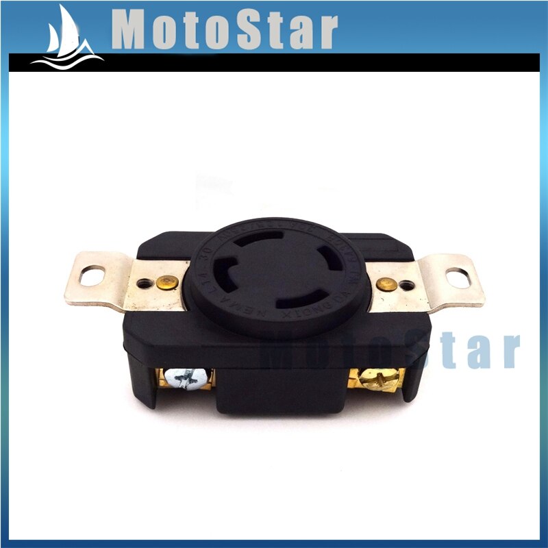 4 Prong Receptacle Gasoline Generator Twist Lock Socket 125/250V NEMA L14-30R 30AMP