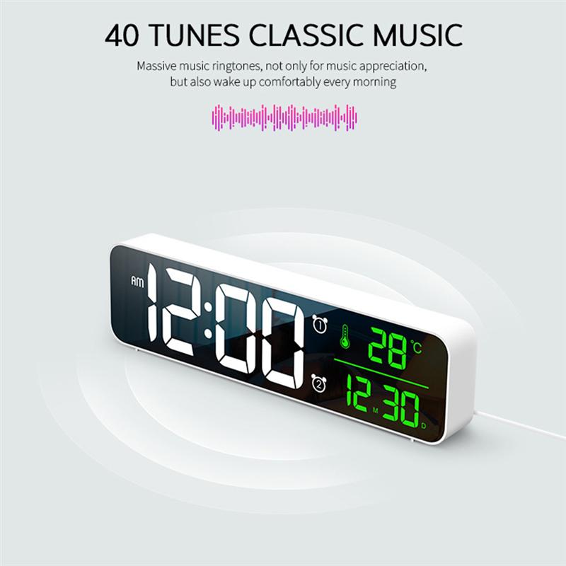 1Pc Digital Alarm Clock Safe Nice Chic LED Digital Clock Wall Clock Housewarming