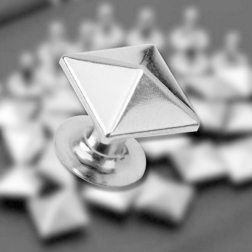 1000Pcs 9Mm Piramide Studs Klinknagels Spike Nailheads Punk Lederen Craft Diy Armbanden Kleding Tassen Kleding Schoenen Riem Accessoires