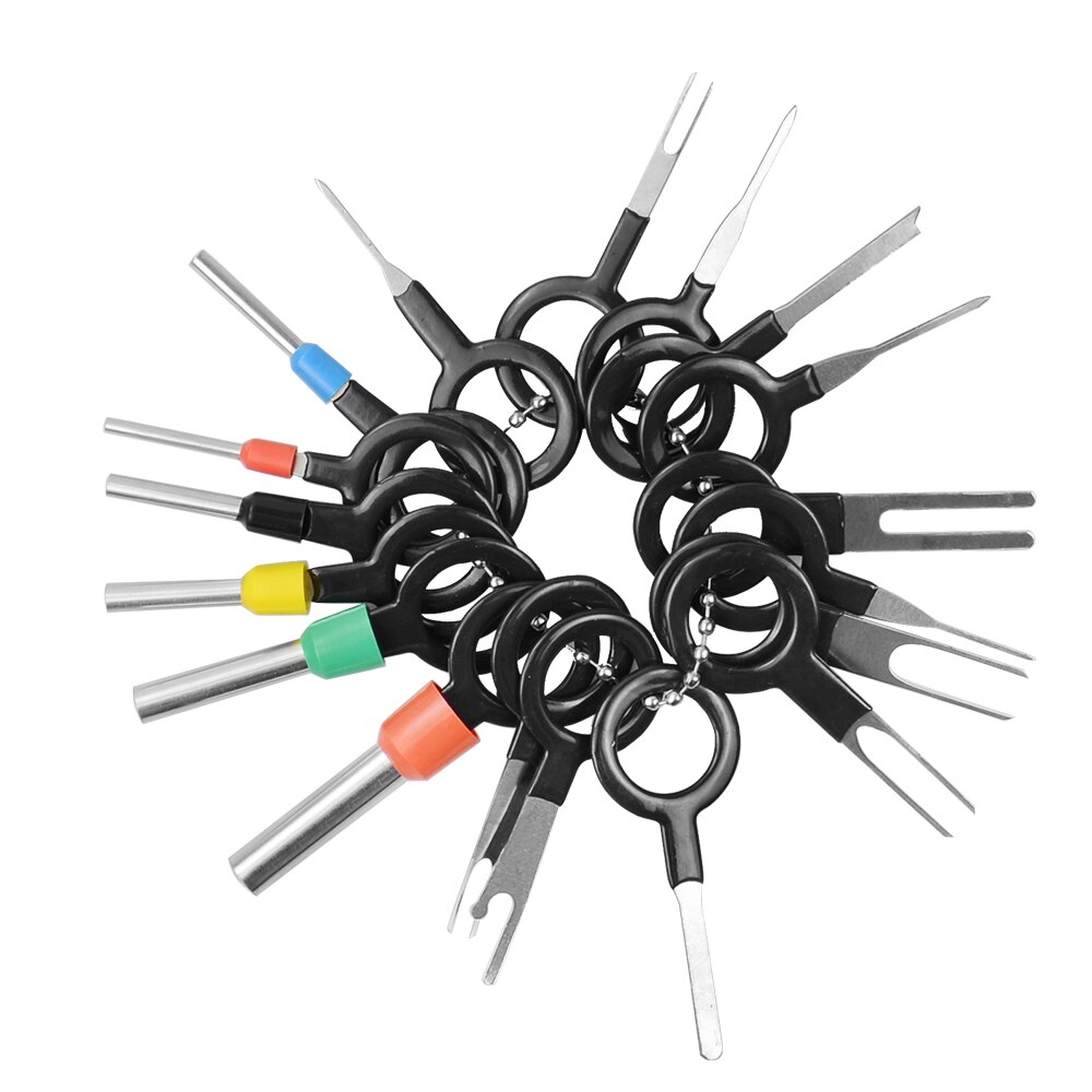18/21Pcs Automotive Plug Terminal Remove Tool Set Car Electrical Wire Crimp Connector Extractor Kit Auto Accessories
