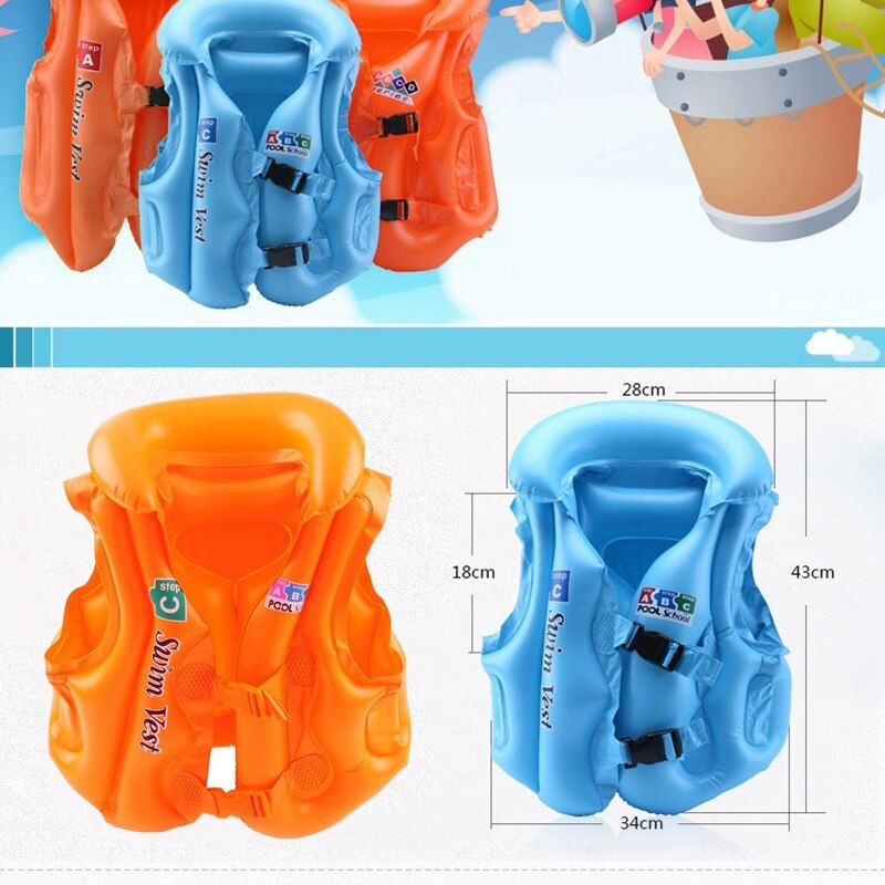 Children's Inflable Swimsuit Baby Jacket Floating Inflable Swimsuit Buoyancy Baby Floating Inflatable Kids Swimming Vest 2-10Y