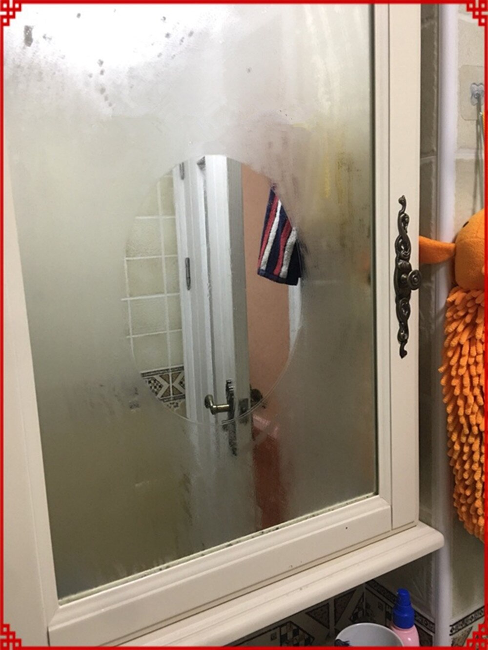 Hjem spejl beskyttende film anti tåge vindue film klart badeværelse spejl beskyttende blød film hjemmetilbehør