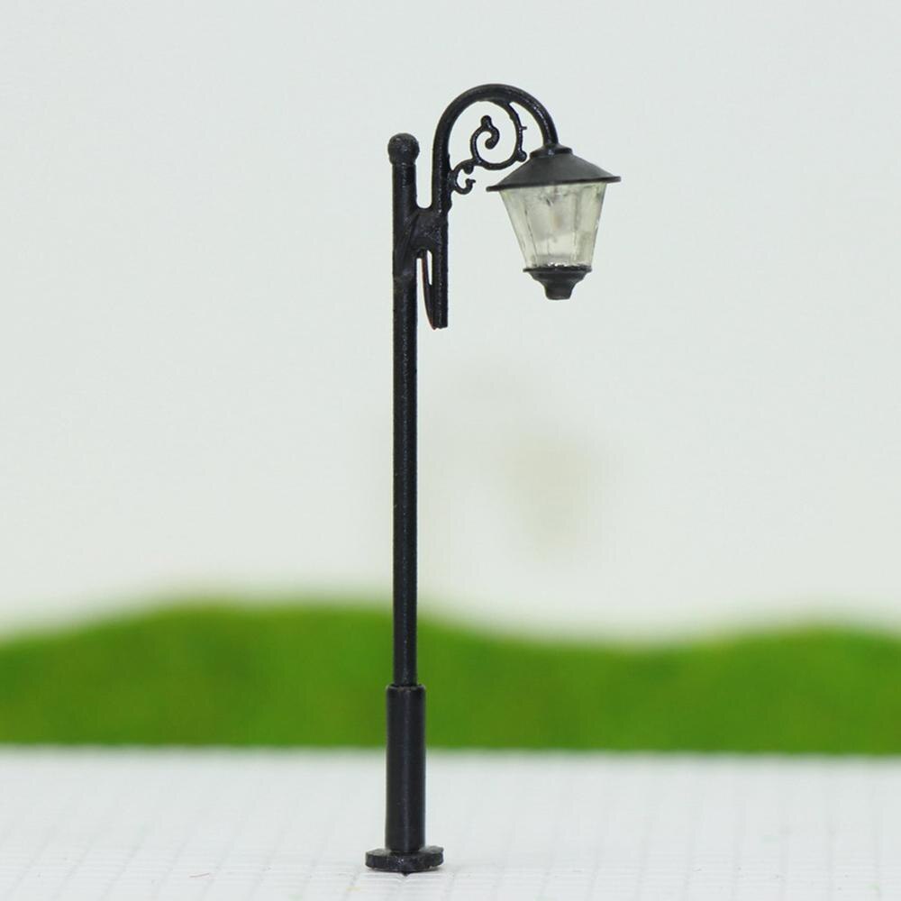 LYM36 10pcs Model Railway 1:150 Lamp Post Street Lights N Scale LEDs 5.2cm