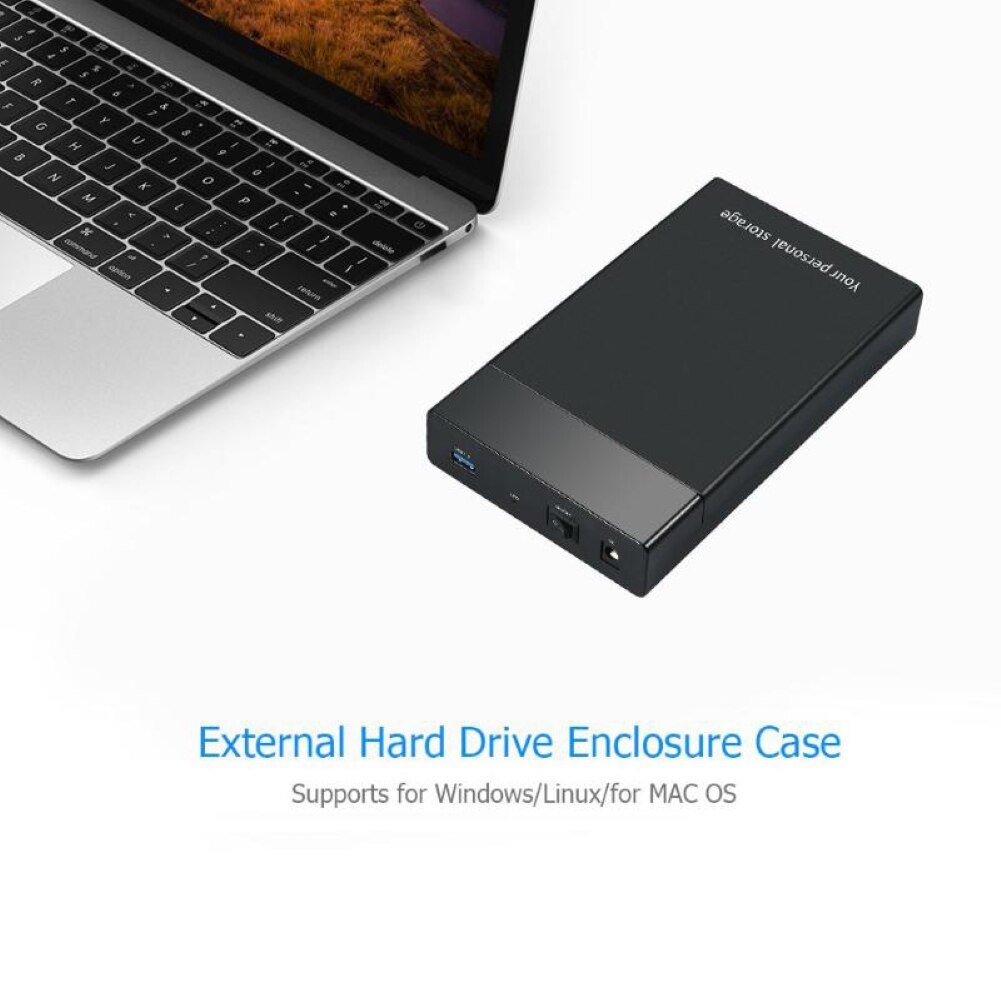 3.5 Zoll USB 3.0 SATA extern HDD Disk schwer Antrieb Gehege Fall Startseite extern Lager Kasten Unterstützung schwer Antrieb
