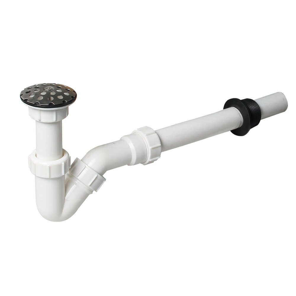 Talea badrumshandfat avlopp avloppsrör kit v böj rör med avloppssil toalett urinal färdig dräneringssystem  z5027 c 004