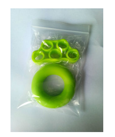 Pince à main en Silicone, extenseur de doigts, exercice de poignée de poignet, entraîneur de force, bandes de résistance, Fitness: Argent