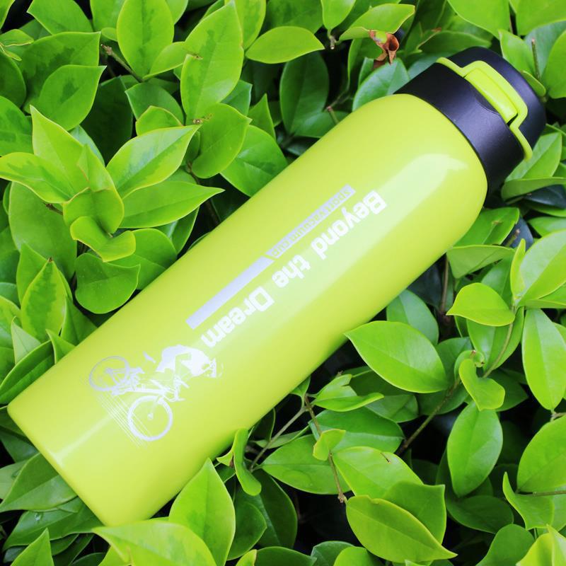 500ml cykel vandflaske kedel rustfrit stål bjerg cykling vandflaske cykel varm holder flaske udendørs sport termokande: By-cs -032- grøn