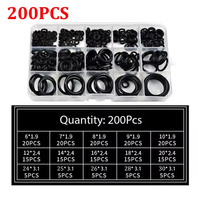 Rubber O Ring Set Gaskets Seal Nitrile Rubber Bands High Pressure O-Rings Repair Kit Sealing Elastic Band O Rubber: SKY BLUE