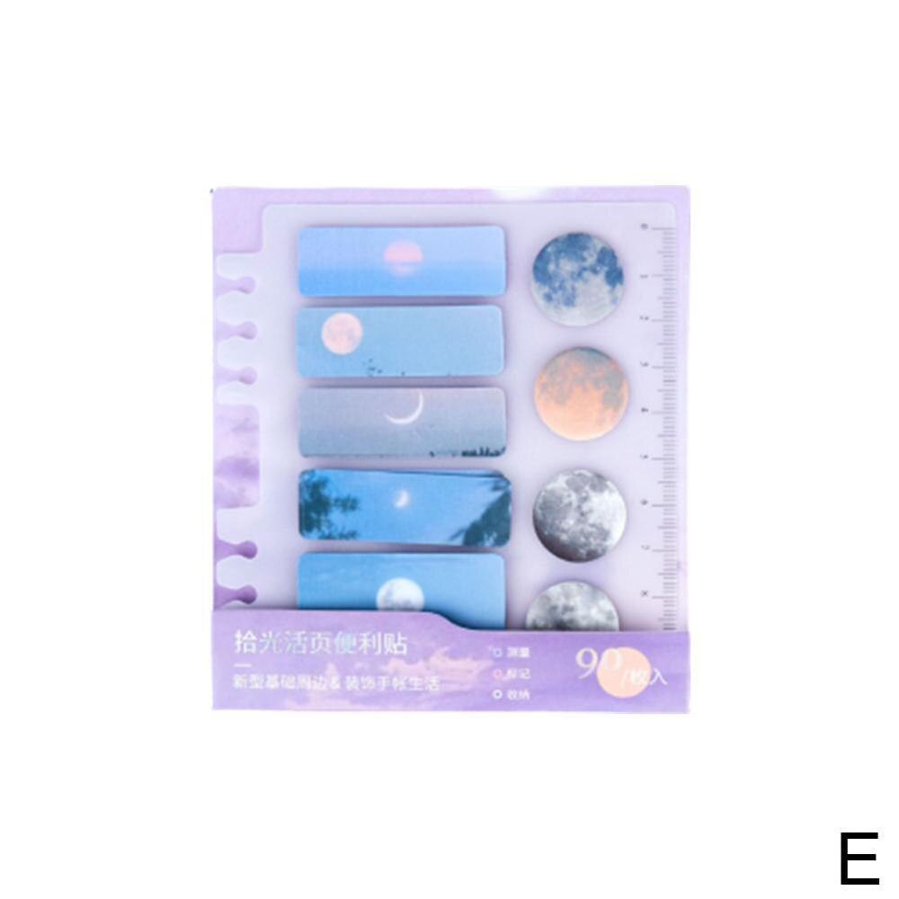 Leuke Sticky Notes Memo Pad Index Sticker Bookmark Vlag Sticker Adhesive Briefpapier Note School Levert Zelf Kantoor N2J9: E