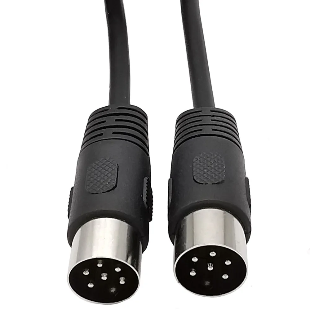 Câble Audio et vidéo DIN 6 broches mâle à mâle et femelle, Terminal S Midi 6 broches pour Microphone Audio, câble de guitare 1m-3m