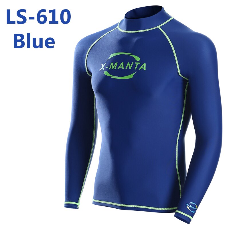 Gratis bezorging Lange Mouw Lycra UPF 50 + Voor Mannen Body Suits Snorkelen Duiken Jas Huid Anti-Uv Wear Surfing Sport kleding: M