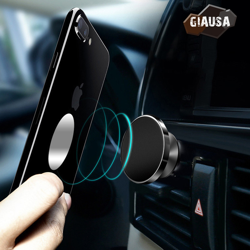 Universell magnetisk biltelefonhållare luftventilsfäste stativ magnet metall mobiltelefonhållare för gps iphone samsung huawei xiaomi