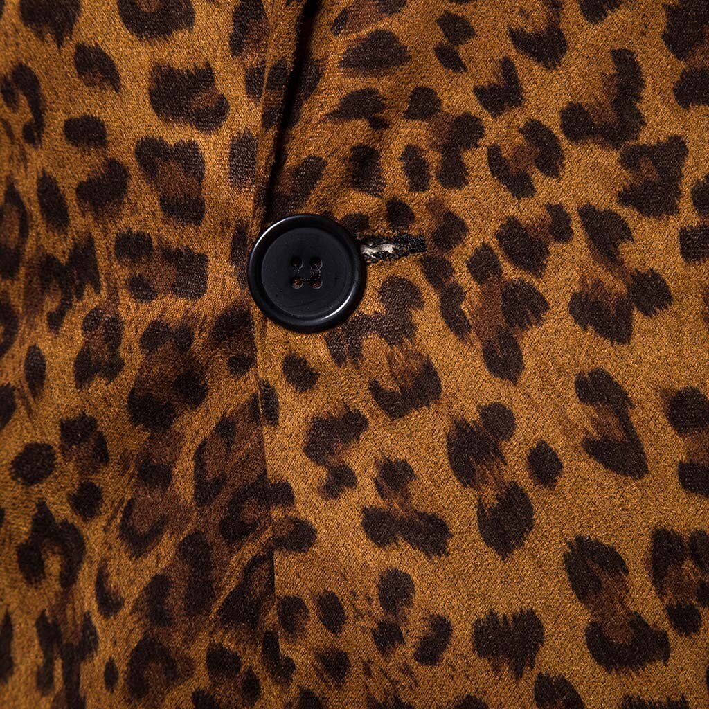Charm Leopard Blazer Man Formele Bruiloft Pak Mannen Casual Slim Fit Formeel Pak Blazer Mode Enkele Knop Past Slim Fit 9M3