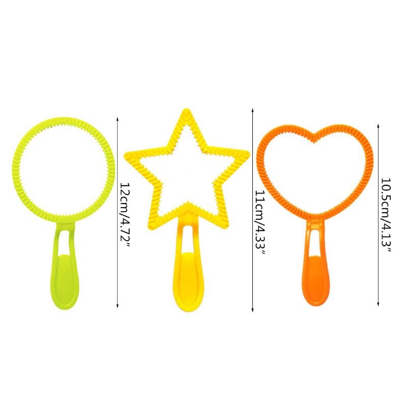 12Pcs/Set Plastic Bubble Hoop Water Blowing Bubble Soap Tools Kids Outdoor Toys 63HE
