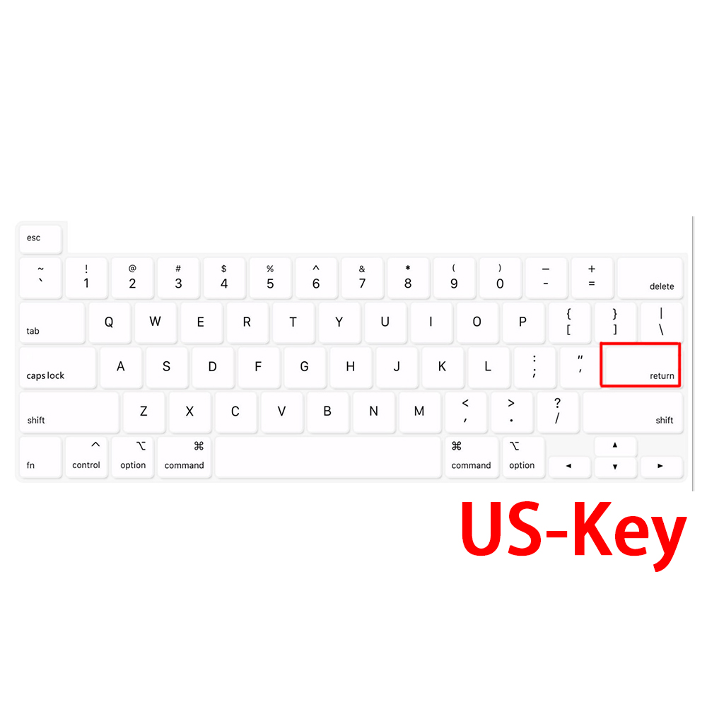 Laptop tastatur abdeckung für macbook Profi13 zoll tastatur Schutz Film für macbook 13 Neue Profi A2289 A2251Mac Profi farbe abdeckung: uns-Weiß