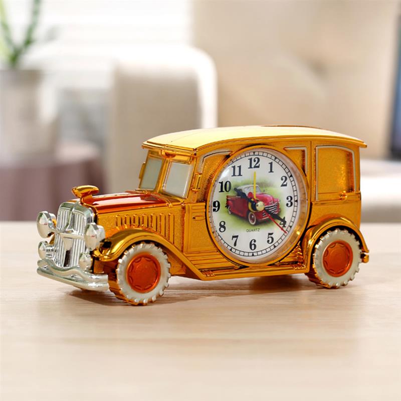 Vintage coche reloj de alarma de la batería operado de escritorio de despertador analógico para los niños de amigos casa dormitorio decoración de la Mesa