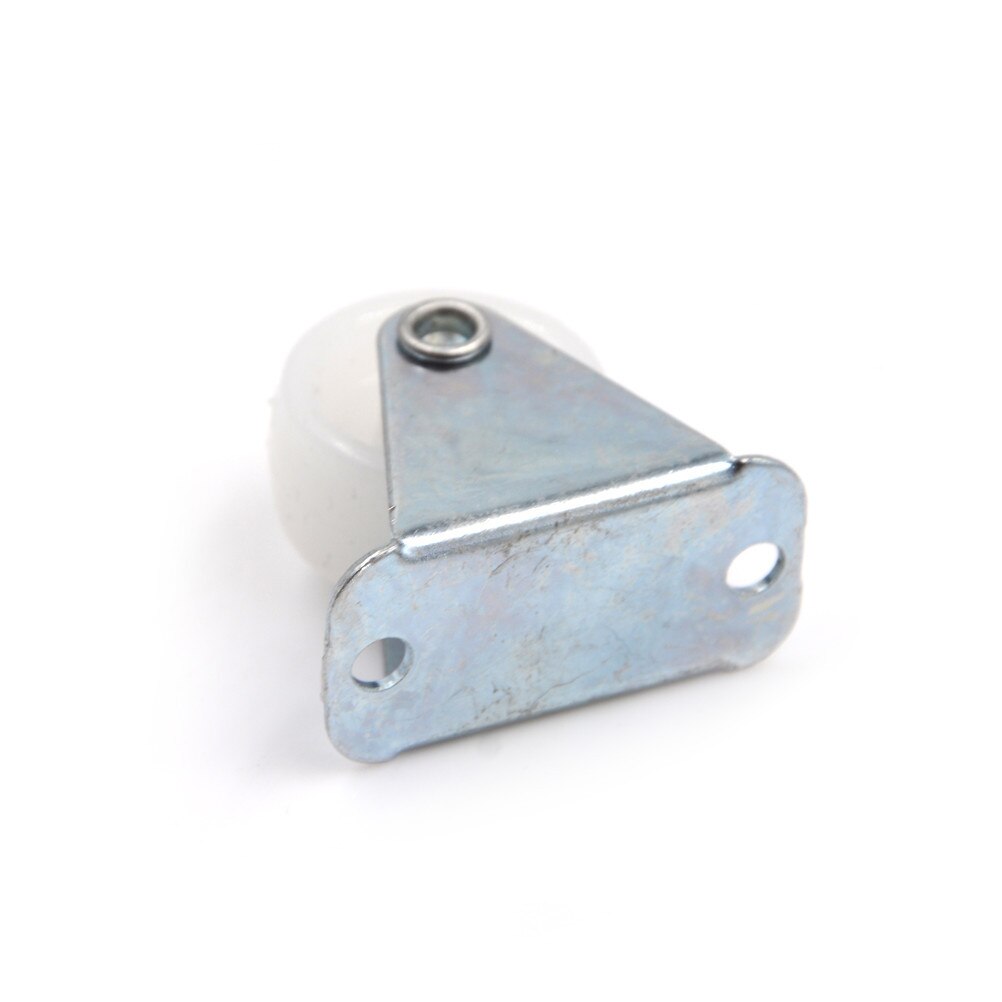 4X Directional Casters 1"/1.5"/2" Wheel Castor White PP Nylon Dual Roller Wheel For Platform Trolley Chair Swivel Casters