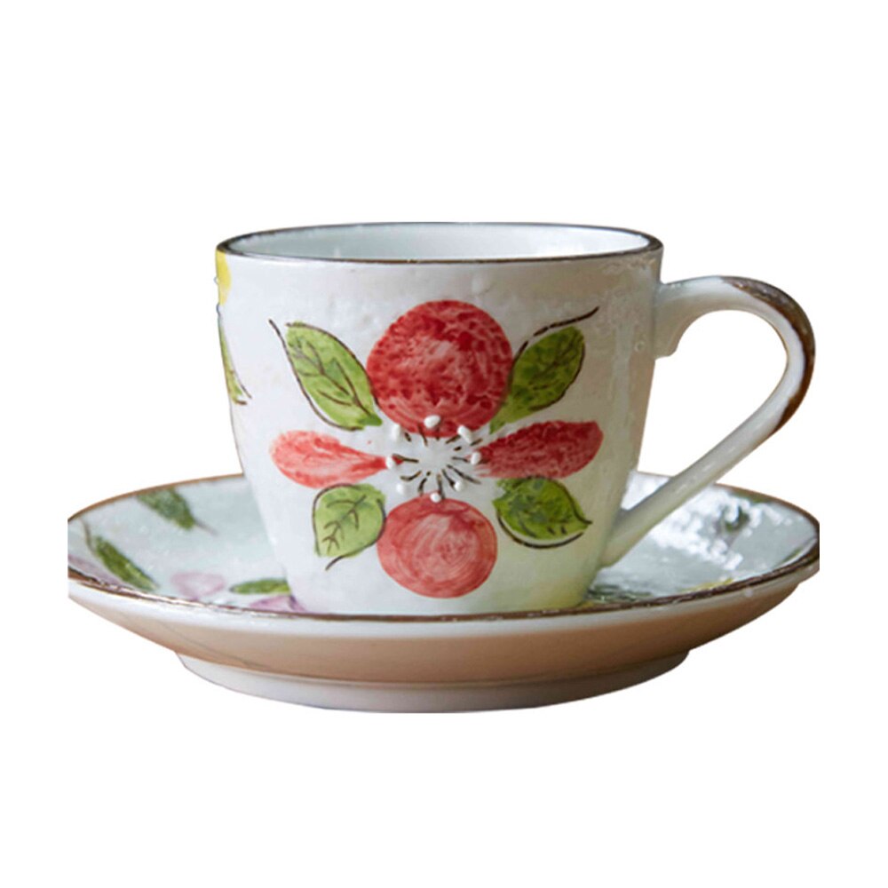 Bone china Coffee Cups Set Ceramic Tea cups Set Porcelain Tea Mugs: D