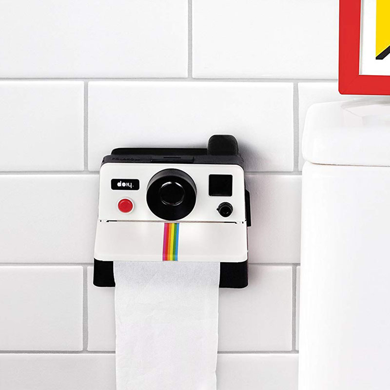 GOALONE Retro Camera Toilet Paper Holder Plastic Toilet Tissue Box Paper Roll Holder Dispenser Household Bathroom Accessories