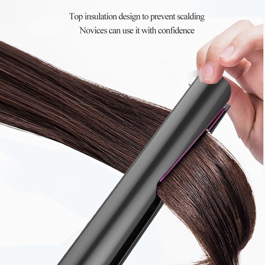 2 in 1 Twist Hair Straightener and Curler Ceramic Coated Plate Flat Iron Electric Hair Straightening Curling Iron Styling Tool
