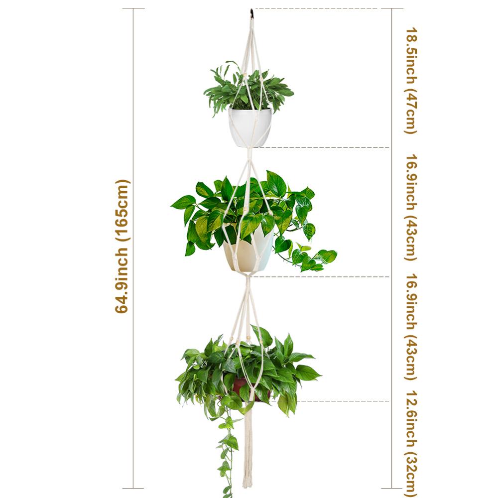 Maceta Colgante OurWarm-colgador De Macramé Para Planta Hecho A Ma... –  Grandado Maceteros Macrame, image size:1000x1000