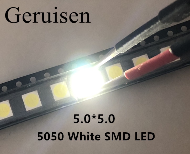 5050 SMD LED Diodes smd 5050 White/Nature white led CCT:4000-4500k 0.2w-60MA 5050 NW 50PCS