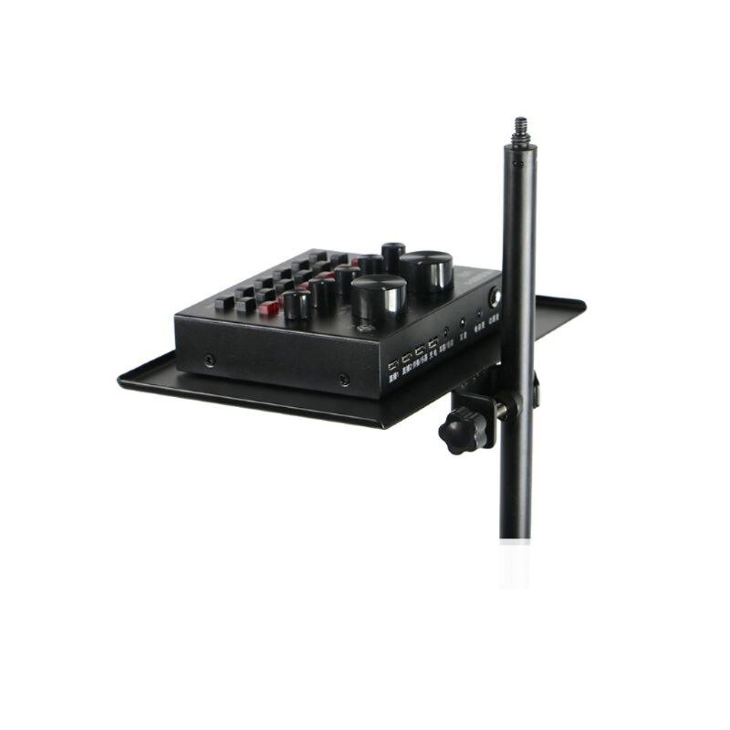 Universal Adjustable Sound Card Tray Live Broadcast Microphone Rack Stand Phone Clip Holder Heavy Load Capacity